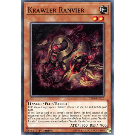 Yu-Gi-Oh TCG CIBR-EN020 C Krawler Ranvier Circuit Break