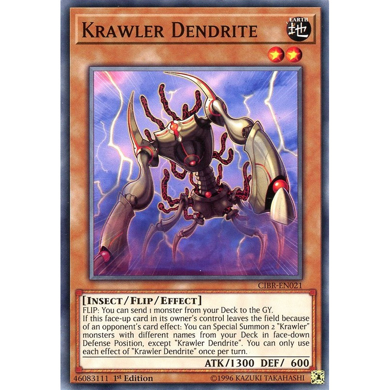 Yu-Gi-Oh TCG CIBR-EN021 C Krawler Dendrite Circuit Break