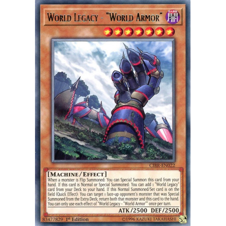 Yu-Gi-Oh TCG CIBR-EN022 R World Legacy - World Armor Circuit Break