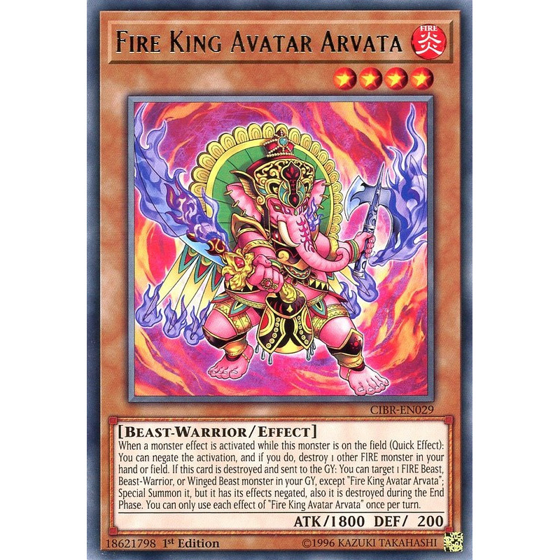 Yu-Gi-Oh TCG CIBR-EN029 R Fire King Avatar Arvata Circuit Break