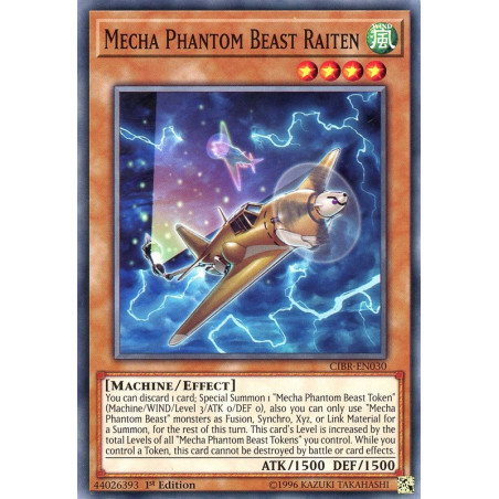 Yu-Gi-Oh TCG CIBR-EN030 C Mecha Phantom Beast Raiten Circuit Break