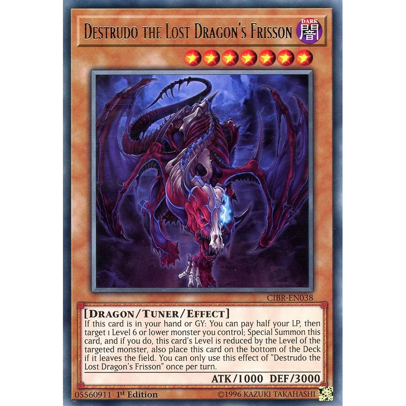 Yu-Gi-Oh TCG CIBR-EN038 R Destrudo the Lost Dragon's Frisson Circuit Break