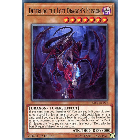 Yu-Gi-Oh TCG CIBR-EN038 R Destrudo the Lost Dragon's Frisson Circuit Break