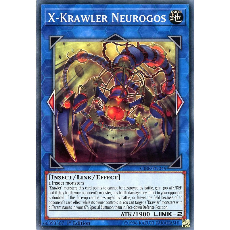 Yu-Gi-Oh TCG CIBR-EN049 C X-Krawler Neurogos Circuit Break