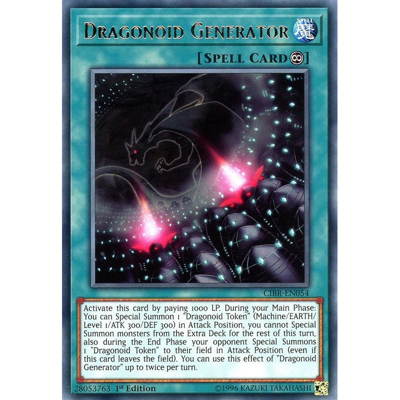 Yu-Gi-Oh TCG CIBR-EN054 R Dragonoid Generator Circuit Break