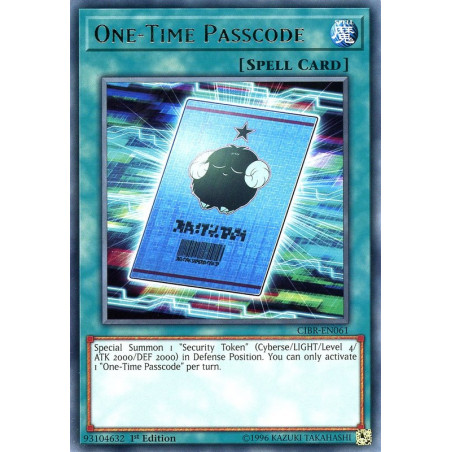 Yu-Gi-Oh TCG CIBR-EN061 R One-Time Passcode Circuit Break