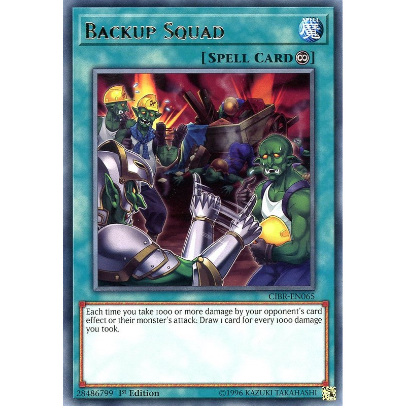 Yu-Gi-Oh TCG CIBR-EN065 R Backup Squad Circuit Break