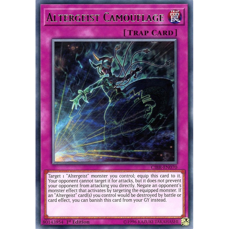 Yu-Gi-Oh TCG CIBR-EN070 R Altergeist Camouflage Circuit Break
