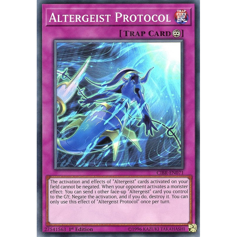 Yu-Gi-Oh TCG CIBR-EN071 SR Altergeist Protocol Circuit Break