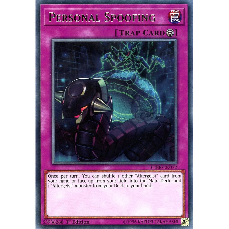 Yu-Gi-Oh TCG CIBR-EN072 R Personal Spoofing Circuit Break