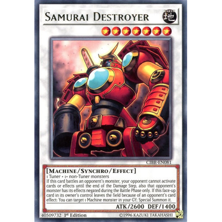 Yu-Gi-Oh TCG CIBR-EN081 R Samurai Destroyer Circuit Break