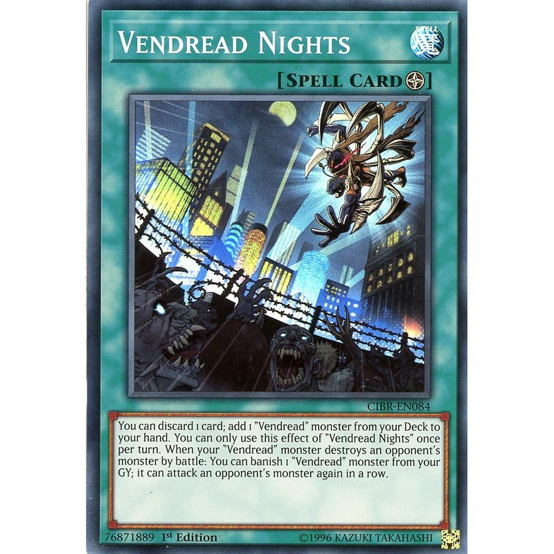 Yu-Gi-Oh TCG CIBR-EN084 SR Vendread Nights Circuit Break