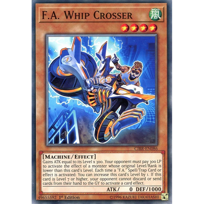 Yu-Gi-Oh TCG CIBR-EN086 C F.A. Whip Crosser Circuit Break