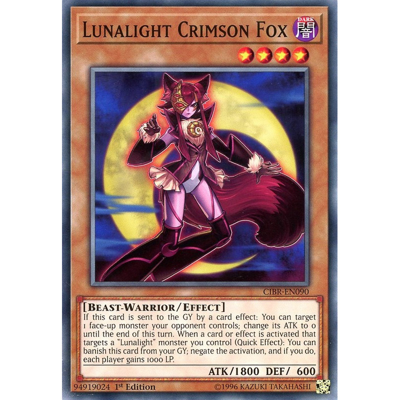 Yu-Gi-Oh TCG CIBR-EN090 C Lunalight Crimson Fox Circuit Break
