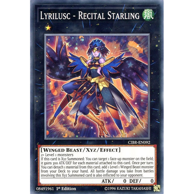 Yu-Gi-Oh TCG CIBR-EN092 C Lyrilusc - Recital Starling Circuit Break