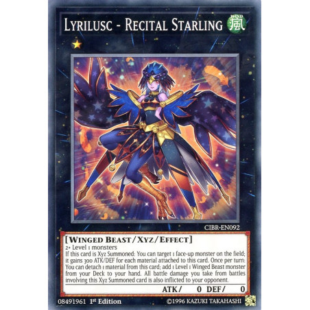 Yu-Gi-Oh TCG CIBR-EN092 C Lyrilusc - Recital Starling Circuit Break
