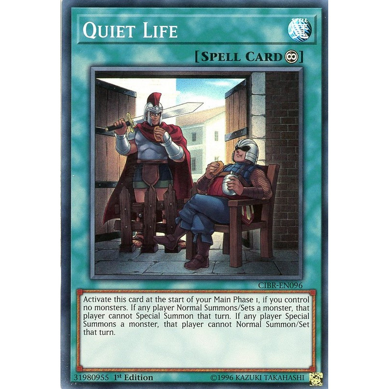 Yu-Gi-Oh TCG CIBR-EN096 SR Quiet Life Circuit Break