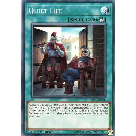 Yu-Gi-Oh TCG CIBR-EN096 SR Quiet Life Circuit Break