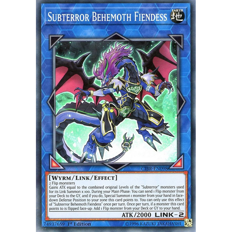 Yu-Gi-Oh TCG CIBR-EN098 SR Subterror Behemoth Fiendess Circuit Break