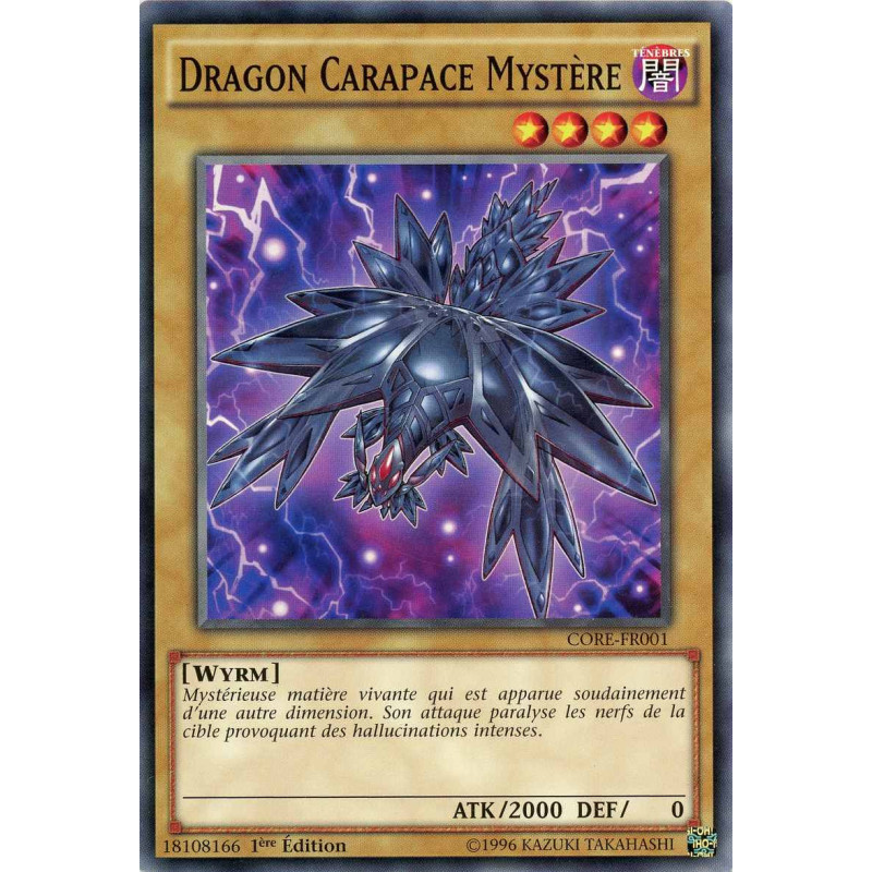 Yu-Gi-Oh TCG CORE-FR001 C Dragon Carapace Mystère Choc des Rebellions