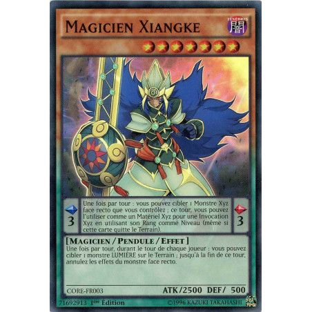 Yu-Gi-Oh TCG CORE-FR003 SR Magicien Xiangke Choc des Rebellions