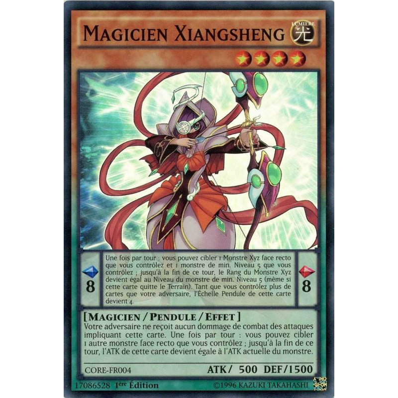 Yu-Gi-Oh TCG CORE-FR004 SR Magicien Xiangsheng Choc des Rebellions