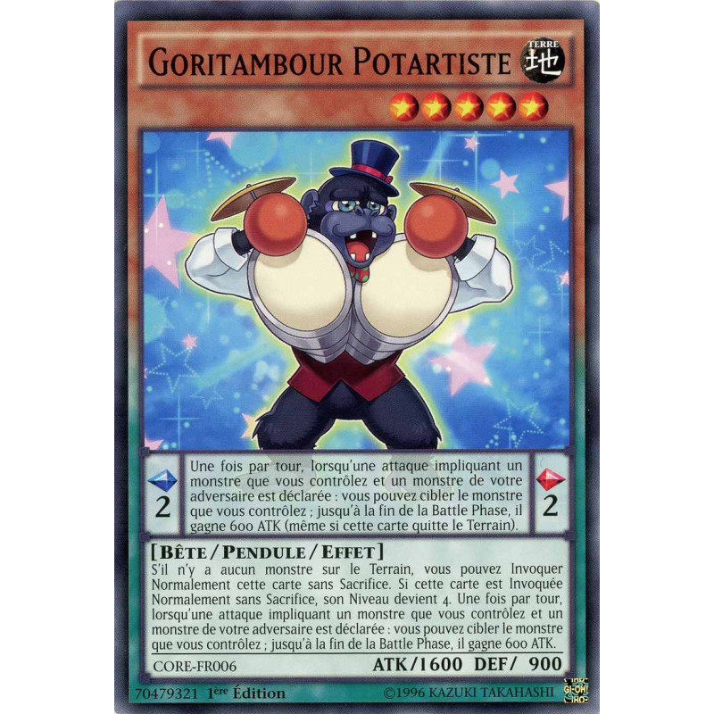 Yu-Gi-Oh TCG CORE-FR006 C Goritambour Potartiste Choc des Rebellions
