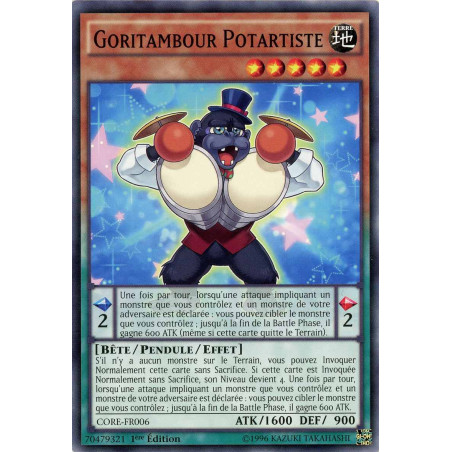 Yu-Gi-Oh TCG CORE-FR006 C Goritambour Potartiste Choc des Rebellions
