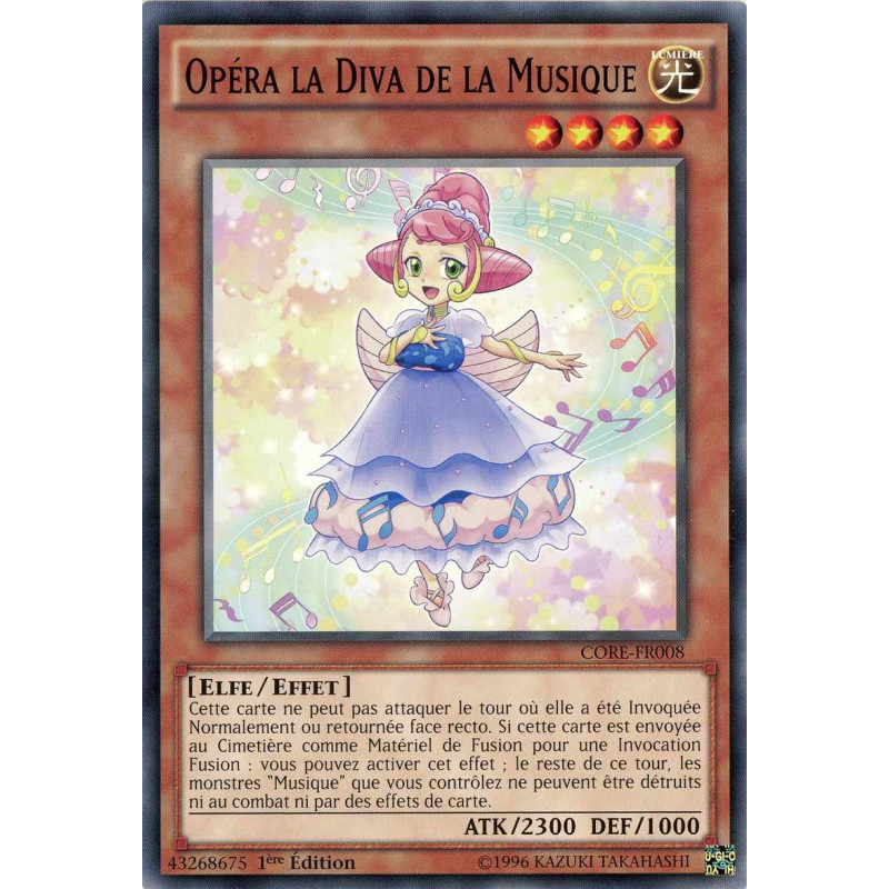 Yu-Gi-Oh TCG CORE-FR008 C Opéra la Diva de la Musique Choc des Rebellions