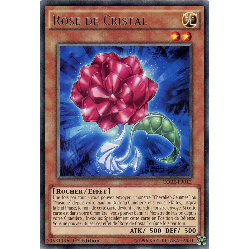 Yu-Gi-Oh TCG CORE-FR012 R Rose de Cristal Choc des Rebellions
