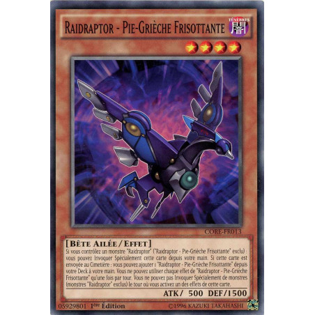 Yu-Gi-Oh TCG CORE-FR013 C Raidraptor - Pie-Grièche Frisottante Choc des Rebellions