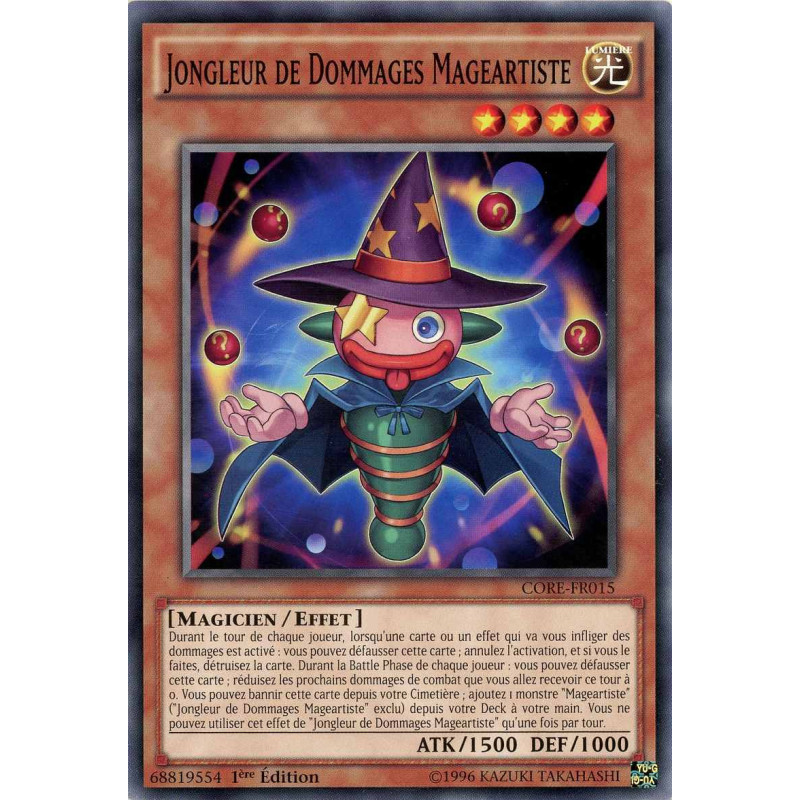 Yu-Gi-Oh TCG CORE-FR015 C Jongleur de Dommages Mageartiste Choc des Rebellions