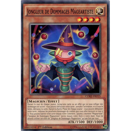 Yu-Gi-Oh TCG CORE-FR015 C Jongleur de Dommages Mageartiste Choc des Rebellions