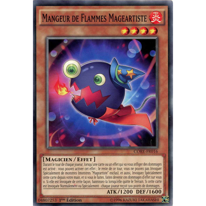 Yu-Gi-Oh TCG CORE-FR016 C Mangeur de Flammes Mageartiste Choc des Rebellions