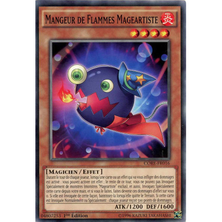 Yu-Gi-Oh TCG CORE-FR016 C Mangeur de Flammes Mageartiste Choc des Rebellions