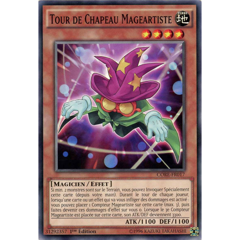 Yu-Gi-Oh TCG CORE-FR017 C Tour de Chapeau Mageartiste Choc des Rebellions