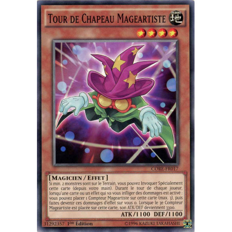 Yu-Gi-Oh TCG CORE-FR017 C Tour de Chapeau Mageartiste Choc des Rebellions