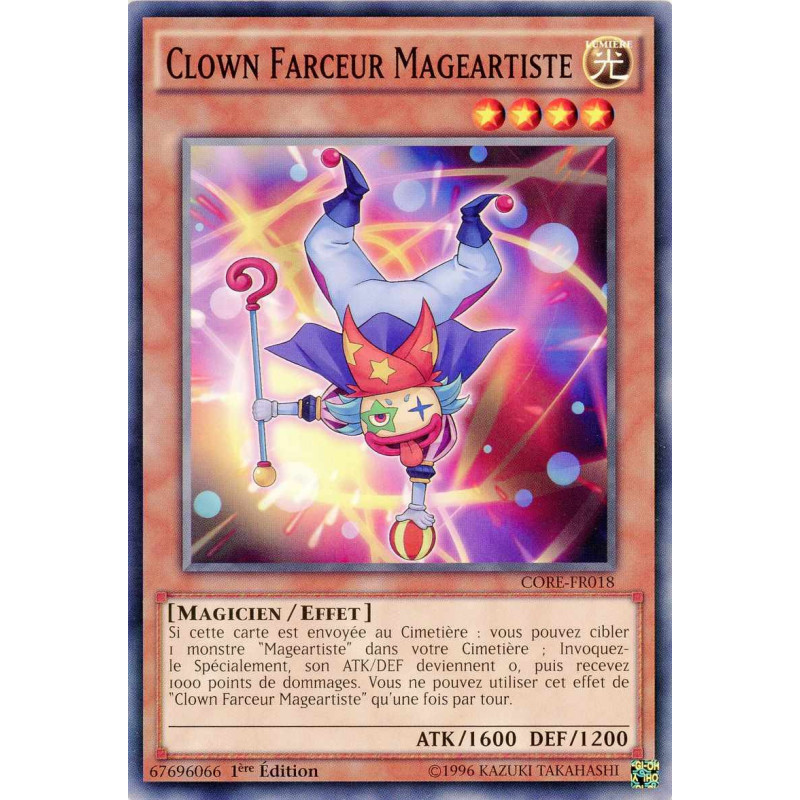 Yu-Gi-Oh TCG CORE-FR018 C Clown Farceur Mageartiste Choc des Rebellions