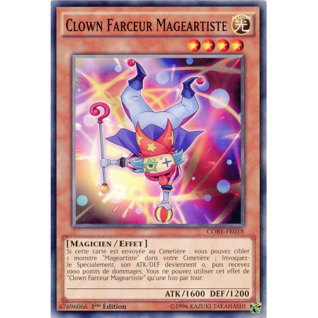 Yu-Gi-Oh TCG CORE-FR018 C Clown Farceur Mageartiste Choc des Rebellions