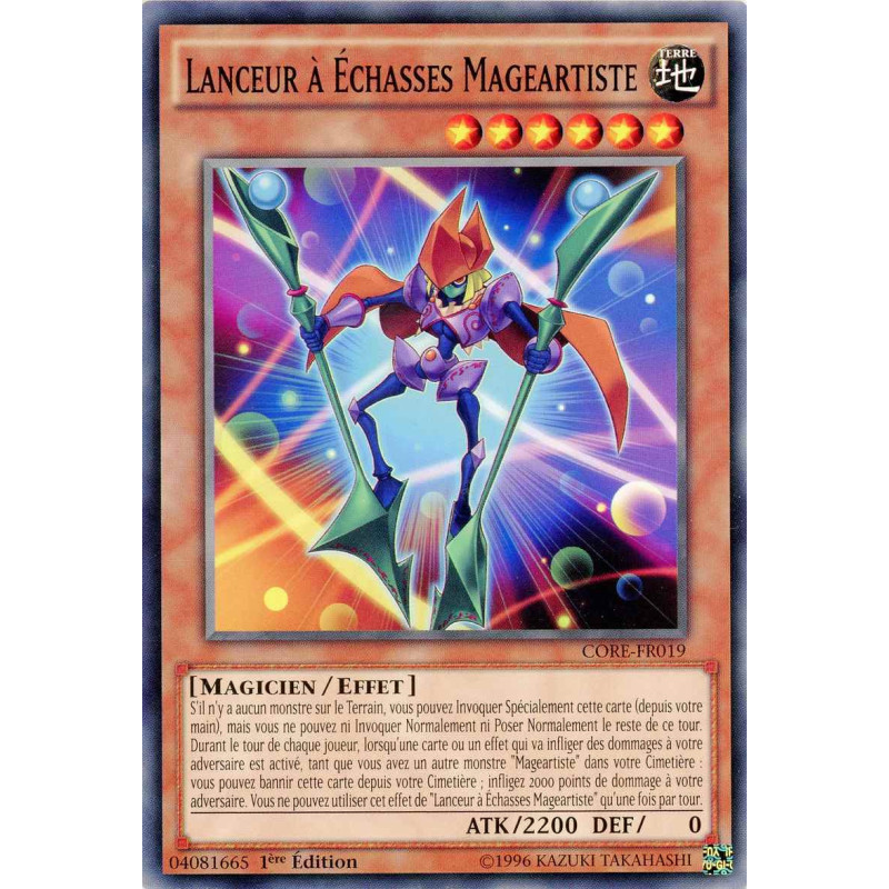 Yu-Gi-Oh TCG CORE-FR019 C Lanceur à Échasses Mageartiste Choc des Rebellions