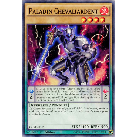 Yu-Gi-Oh TCG CORE-FR029 C Paladin Chevaliardent Choc des Rebellions