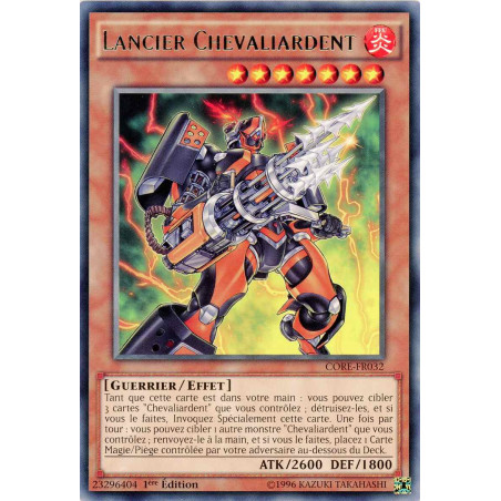 Yu-Gi-Oh TCG CORE-FR032 R Lancier Chevaliardent Choc des Rebellions