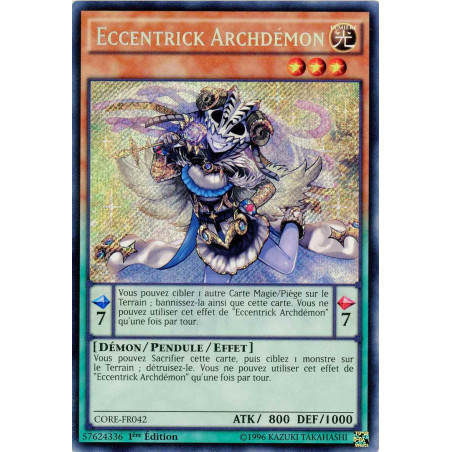 Yu-Gi-Oh TCG CORE-FR042 SE Eccentrick Archdémon Choc des Rebellions