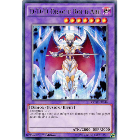 Yu-Gi-Oh TCG CORE-FR046 R D/D/D Oracle Roi d'Arc Choc des Rebellions