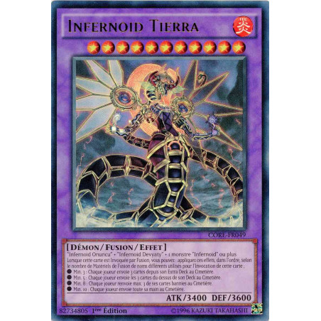 Yu-Gi-Oh TCG CORE-FR049 UR Infernoid Tierra Choc des Rebellions
