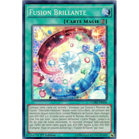 Yu-Gi-Oh TCG CORE-FR056 C Fusion Brillante Choc des Rebellions