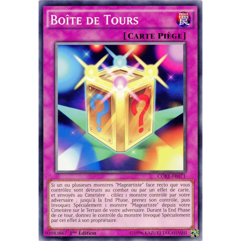 Yu-Gi-Oh TCG CORE-FR071 C Boîte de Tours Choc des Rebellions