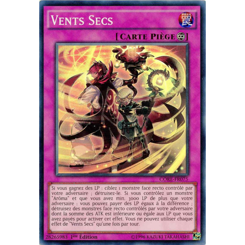 Yu-Gi-Oh TCG CORE-FR075 SR Vents Secs Choc des Rebellions