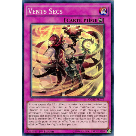 Yu-Gi-Oh TCG CORE-FR075 SR Vents Secs Choc des Rebellions