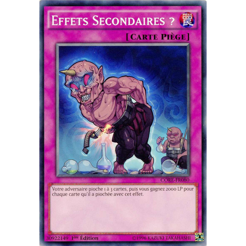 Yu-Gi-Oh TCG CORE-FR080 C Effets Secondaires ? Choc des Rebellions